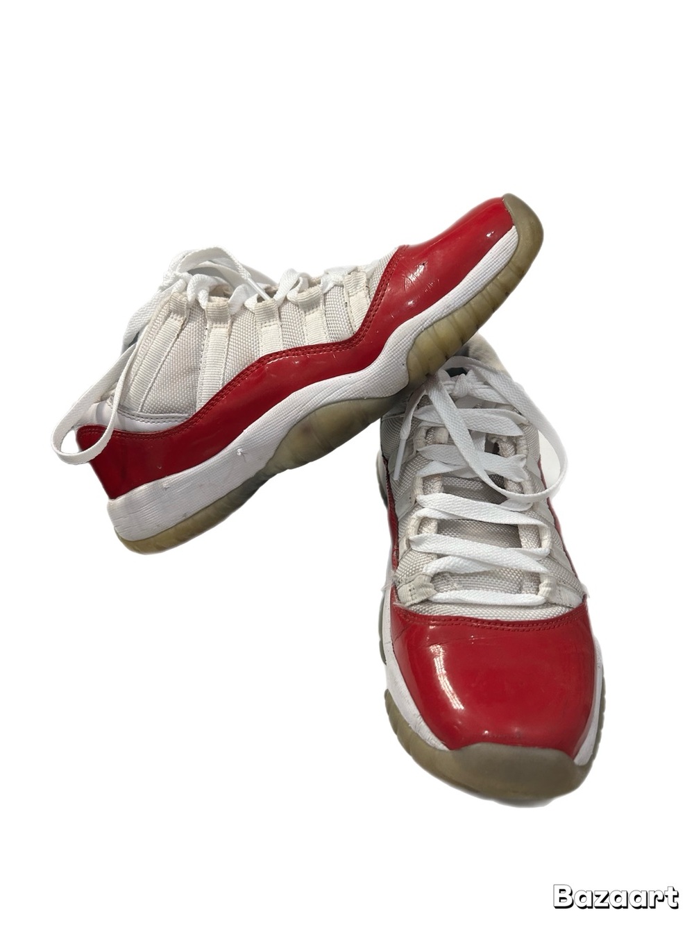 Kids Air Jordan 11 Low Sneakers White/Red Size 6.5Y